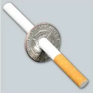

Cigarettes Through Coins (Real Half Dollar Version) Magic Tricks Stage Close Up Magia Illusiong Gimmick Props Comedy Magic Shows