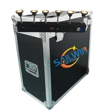 60 Вт 6 головок Warmwhite C-ree Bullet батарея DMX питание Светодиодный точечный светильник Дискотека Сценический светильник для свадебного мероприятия клуба с Flycase