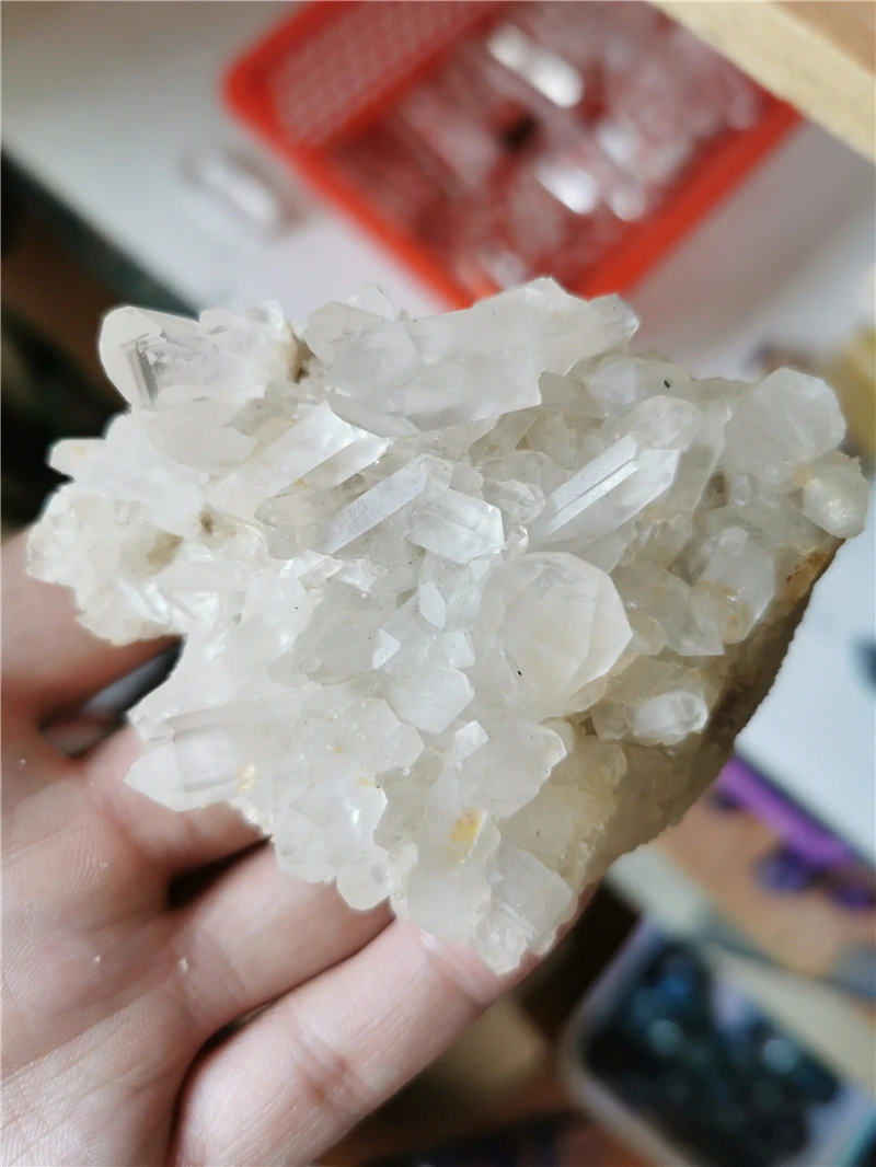 

100% natural raw clear quartz crystal cluster point chakra healing crystal gem stone for girl gift
