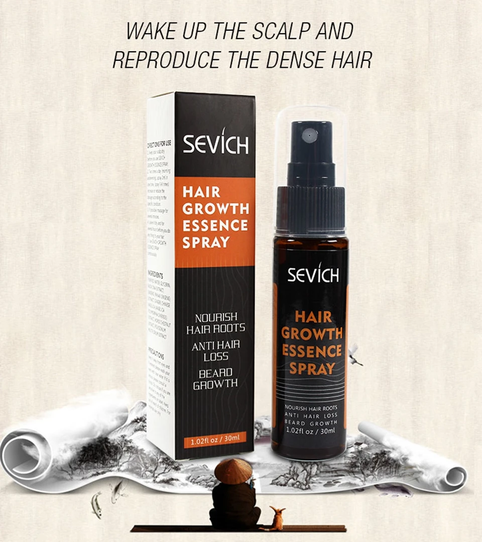 Sevich kit de crescimento instantâneo de cabelo,