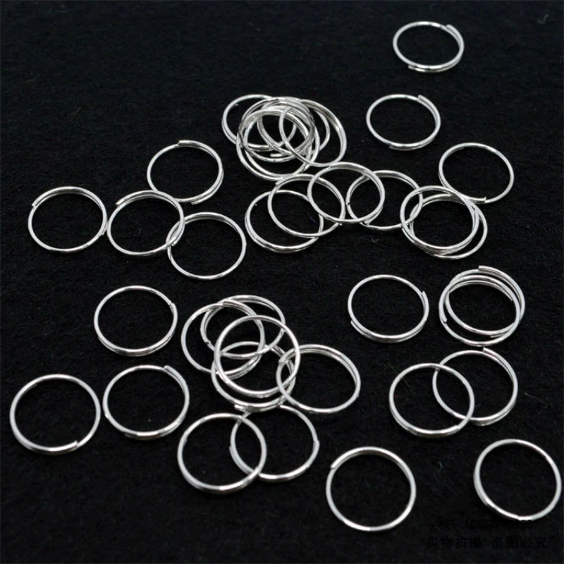 100pcs 12MM Silver Ring Connector Chandelier Parts Chain Hanging Crystal Pendant