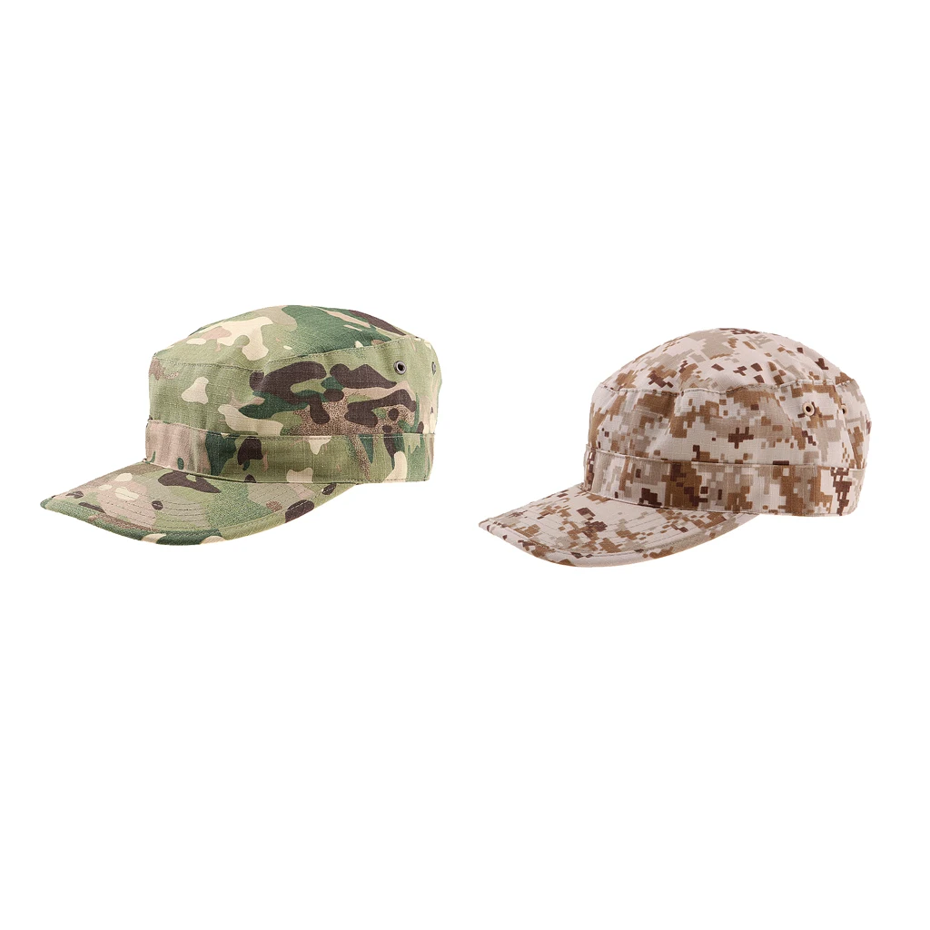 Multi-color Men's Women's Camo Hat Camouflage Soldier Folding Caps Tactical Caps Topee Baseball Caps for Hiking Tourism