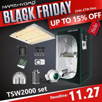 

Mars Hydro TSW 2000W LED Grow Light 120x120x200 cm Indoor Tent Grow Kits Full Spectrum Quantum Board Lamp For Hydroponics System