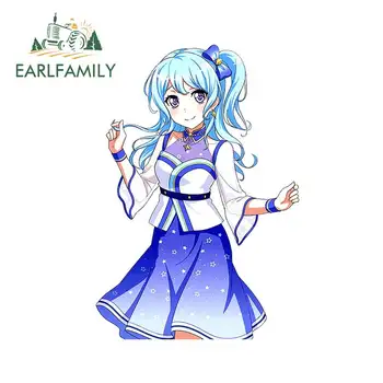 

EARLFAMILY 13cm x 9cm for BanG Dream Anime Girl Car Stickers and Decals Fashion Vinyl Car Wrap Waterproof 3D Bumper Decoration