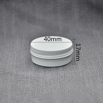 

100pcs 15g Empty white spiral cap small aluminum box,15ML black Small Lipstick Can Facial Cream Aluminum Box