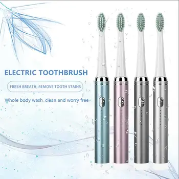 

Adult Sonic Vibration Soft Teeth Whitening Clean Waterproof Electric Toothbrush 2020