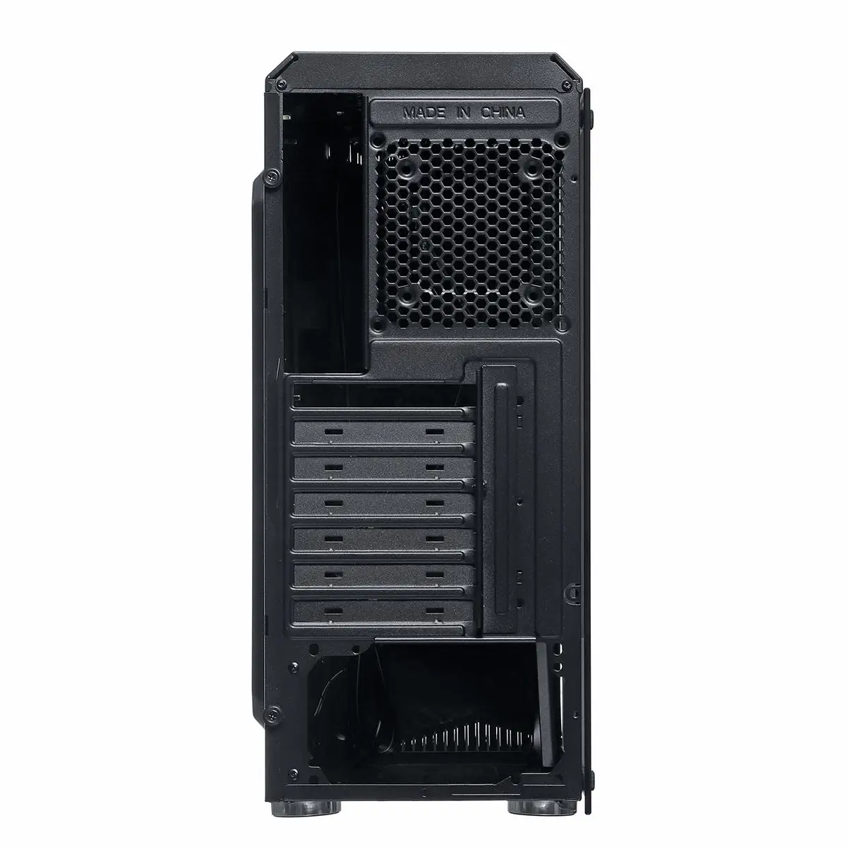 LEORY Transparente чехол для компьютера ПК Игровой ATX аудио с 2 RGB Изменение цвета светильник полоски 350X170X420 мм