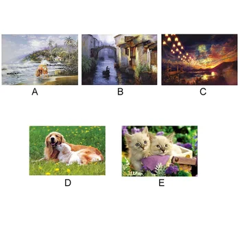 

1000Pieces Landscape Animation Jigsaw Puzzles Educational Intellectual Decompressing Fun Game For Kids Adults