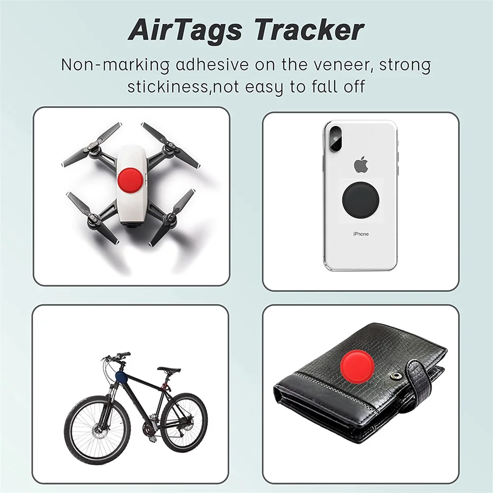 Airtags  2PC Apple GPS  Ʈ Ǹ ̽ Anti-lost Protective Back Sleeve ο  Ʈ ȣ Ŀ ׼
