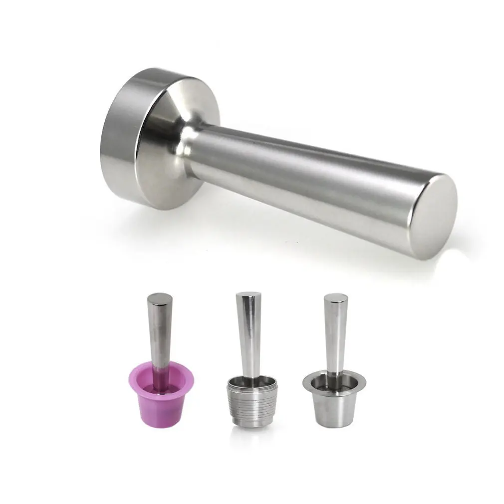 

Stainless Steel Coffee Tamper Powdered Hammer For Nespresso Capsules Machine Refillable Coffee Capsule