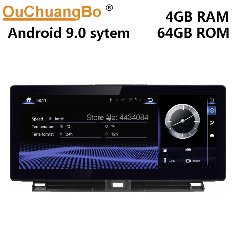 Внешний аккумулятор Ouchuangbo для Lexus NX 200T 300H NX200T 2014-2016 поддержка 1920*720 8 ядер 4 + 64 android 9 0