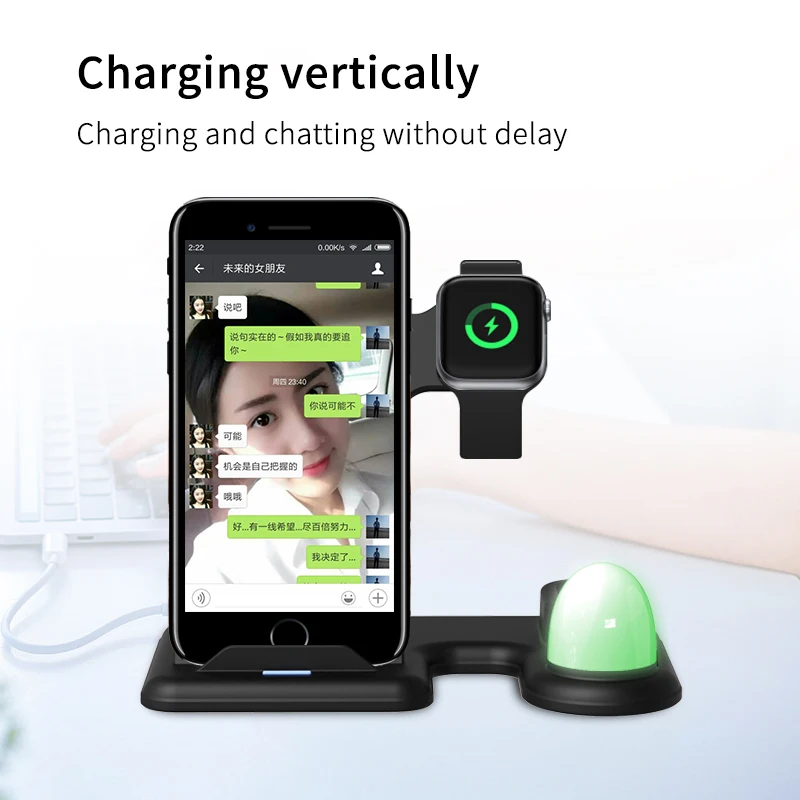 Neubiede Qi Wireless Charger Dock Station 4 in 1 