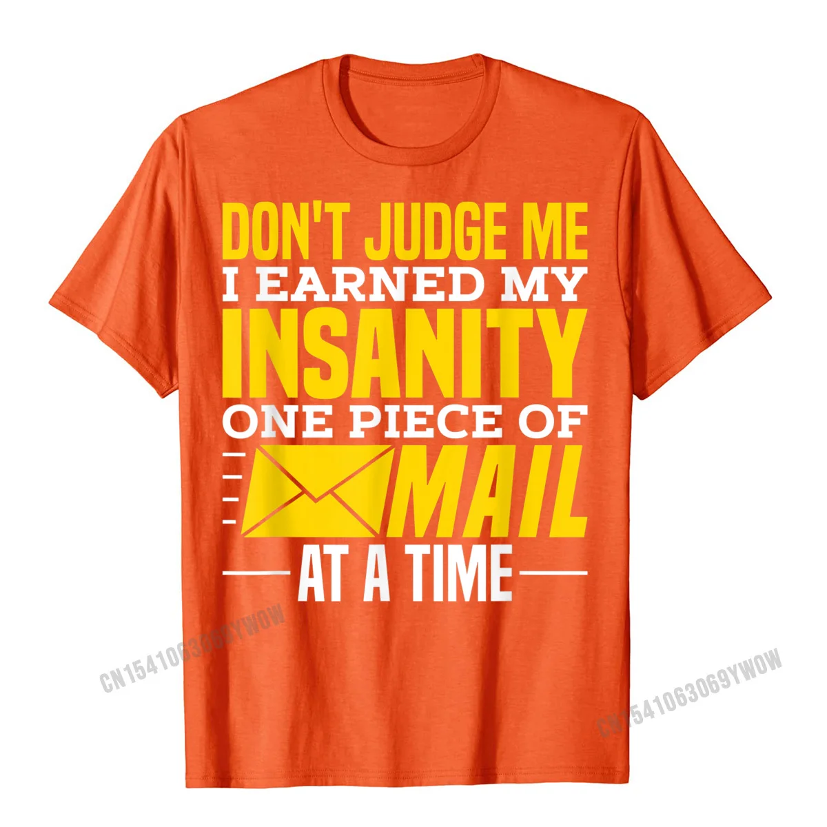 Round Neck Unique 100% Cotton Men T-Shirt comfortable Short Sleeve Tops Shirts Prevailing Comics Tops Tees Top Quality Funny Postal Worker Outfit for a Mailman T-Shirt__1169 orange