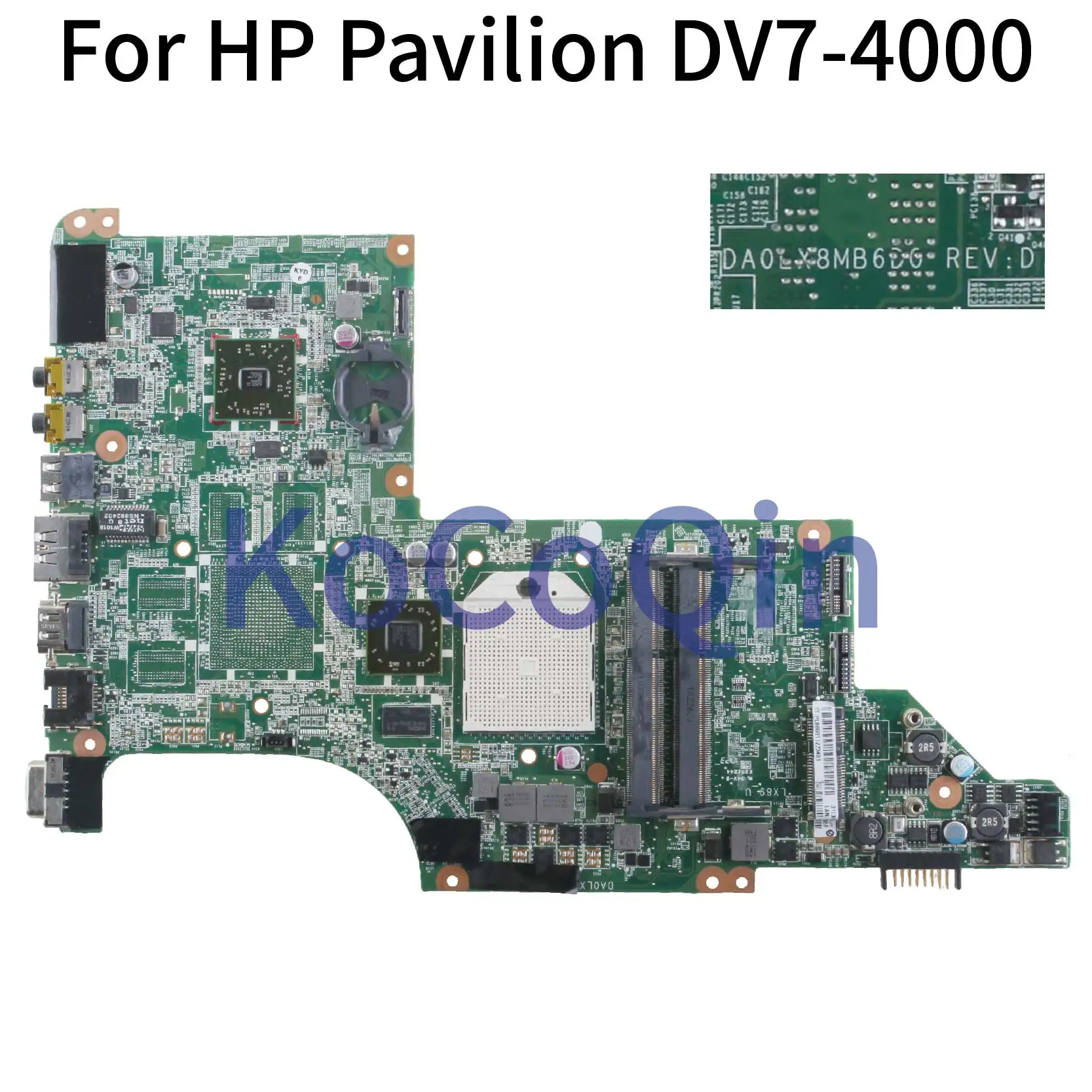 Материнская плата ноутбука KoCoQin для hp Pavilion DV7 DV7-4000 материнская плата 605496-001 605496-501 DA0LX8MB6D0