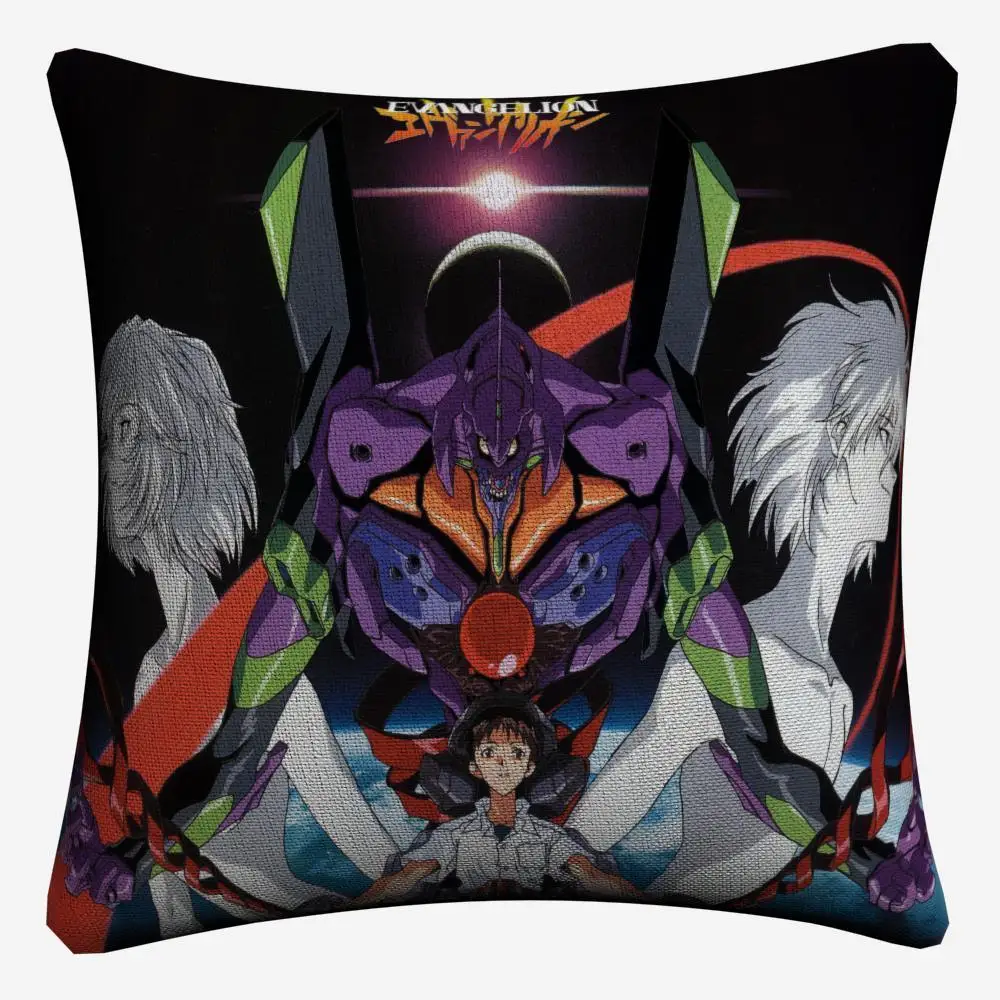Neon Genesis Аниме Евангелион декоративное постельное белье Наволочка для подушки для софы стула размером 45*45 см пледы наволочка для дома Декор Almofada - Цвет: 6