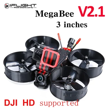 

iFlight MegaBee V2.1 Frame DJI HD Support SucceX F4 Flight Controller 35A 4-IN-1 ESC XING 1408 3600KV Brushless Motor ForDrone