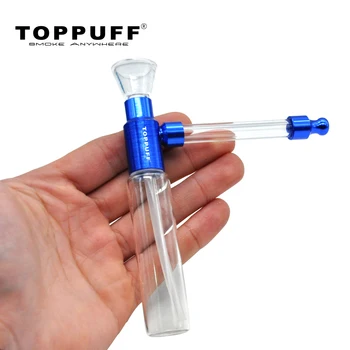 

TOPPUFF Glass Bottle Popular Water Pipe Portable Mini Hookah Shisha Tobacco Smoking Pipes Metal Tube Filter Gift For Friends