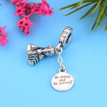 

925 Sterling Silver Classic Stunning Mulan Dangle Charms Beads Fit Original Snake Silver Charm Bracelet DIY Jewelry Gift