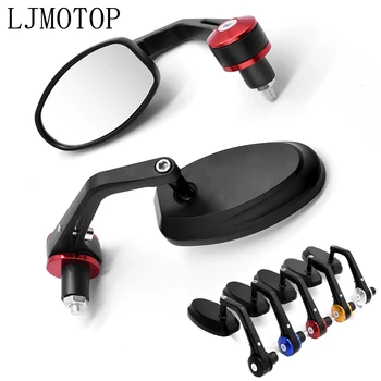 

CNC Universal Motorcycl Handle Bar End Rearview Mirror 7/8" For DUCATI HYPERMOTARD 939 950 796 MULTISTRADA Scrambler Desert Sled