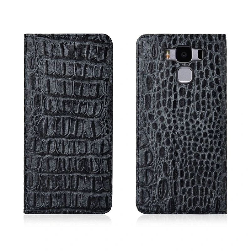 

Crocodile Back Pattern Genuine Leather Magnetic Flip Phone Bag For Asus ZenFone 3 MAX ZC553KL/ZenFone 3 MAX ZC520TL Phone Case