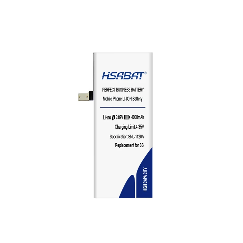 HSABAT аккумулятор для iphone 7(4100 мАч) для iphone 5S 6 6S 8 Сменные батареи Внутренняя батарея для телефона+ Бесплатные инструменты - Цвет: for 6S 4000mAh