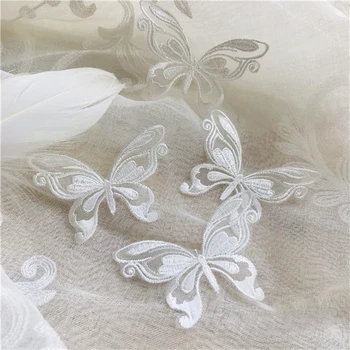 

Appliques 20pcs Butterfly Organza Embroidery Lace Patches Clothes Dress Skirt Bag Decoration 5x6cm L14C59