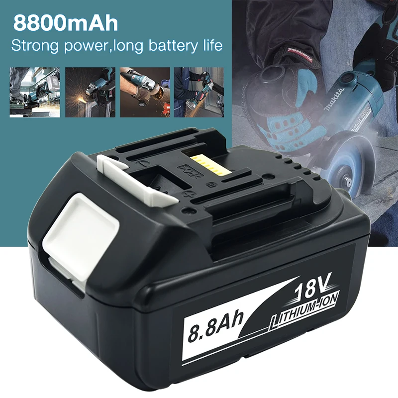killing tapperhed Regelmæssigt 18v 8.8ah Li-ion Power Tool Rechargeable Battery For Makita Bl1830 Bl1840  Bl1850 Bl1860 Bl1860b Intelligent Technology Monitors - Rechargeable  Batteries - AliExpress