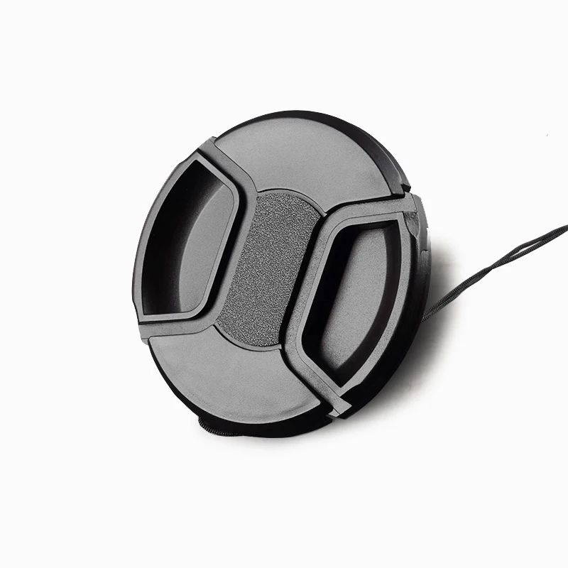 10 Uds. Soporte para tapa de lente de cámara 43/49/52/55/58/62/67/72/77/82mm tapa protectora a presión con pellizco central Protector de lente_voghion.com