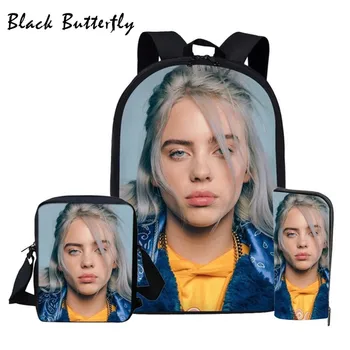 

Nursery Boys Bag 3pc/Set School Bags For Kids GirlBillie Eilish Bookbag Boys Stachels Child School Backpack Mochila Escolar