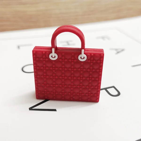 style1 red 1 шт. красочные кукольный домик классические квадратные кукольные сумки аксессуары для blyth, Barbies, Pullip, OB11, BJD 1/6 кукольные сумки аксессуары - Цвет: style1 red