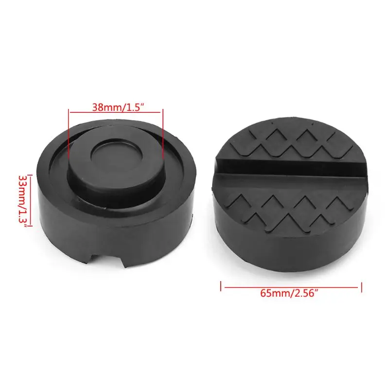 Car Black Jack Rubber Pad Anti-slip Rail Adapter Support Block Heavy Duty For Lift C6UB |