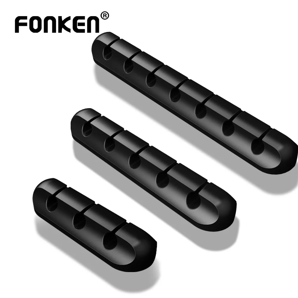 Cable-Organizer Protector Keyboard-Holder Earphone Wire-Winder Mouse Usb-Cables 7-Clips