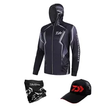 Новинка, толстовки Daiwa, одежда для рыбалки, с длинным рукавом, для улицы, дышащие, рубашки для рыбалки, анти-УФ, быстросохнущая, одежда для велоспорта, пешего туризма