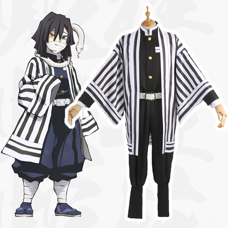 

Anime Comic Demon Slayer Kimetsu no Yaiba Cosplay Costumes Obanai Iguro Cosplay Costume Uniforms Halloween Party Blade Of Demon