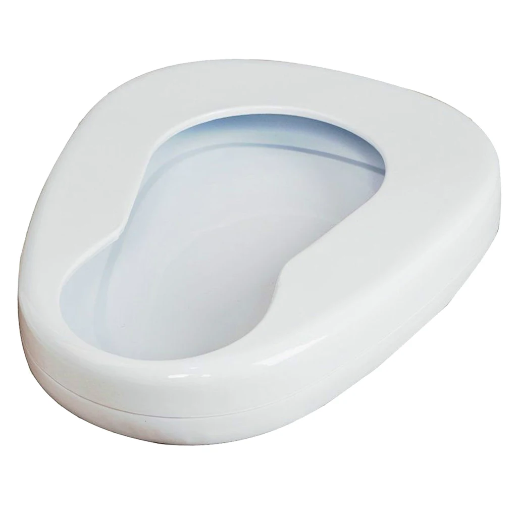 Portable Bedpan, Metal Smooth Contoured Bed Pan Seat Urinal