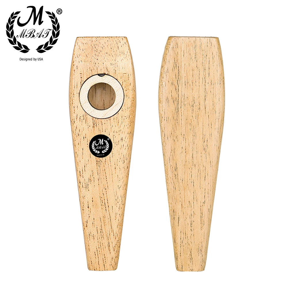 M MBAT Wooden Kazoo Lightweight Portable For Beginner Flute Instrument