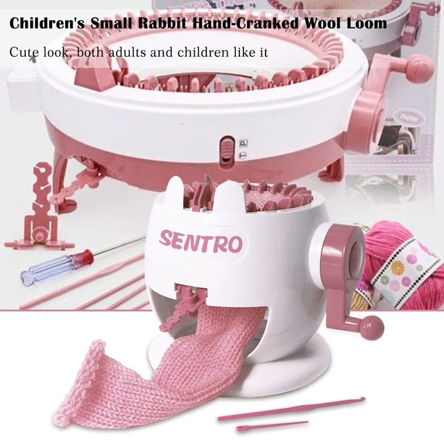 22/24 Needles Handmade Knitting Machine DIY Rotating Sewing Hand-Knitted Scarf Hat Sock Adult Child Knitting Tool Artifact Toys 4