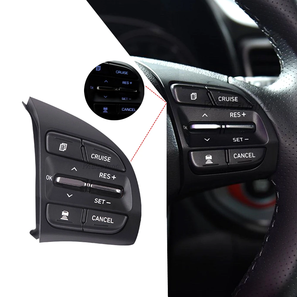 New Cruise Control Steering Wheel Buttons Switch For Hyundai Veloster Feisi 2018 1.6T Elantra Lafesta 2019 GT 2017 96720-J1200 | Автомобили
