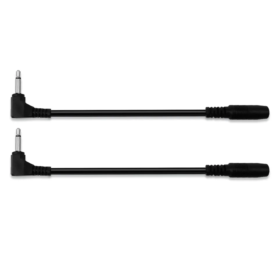 9V Power Cable 90 Degree Right Angle DC Power Supply Converter Cable Extension Cord for Guitar Pedal 5.5mm x 2.1mm to 1/8