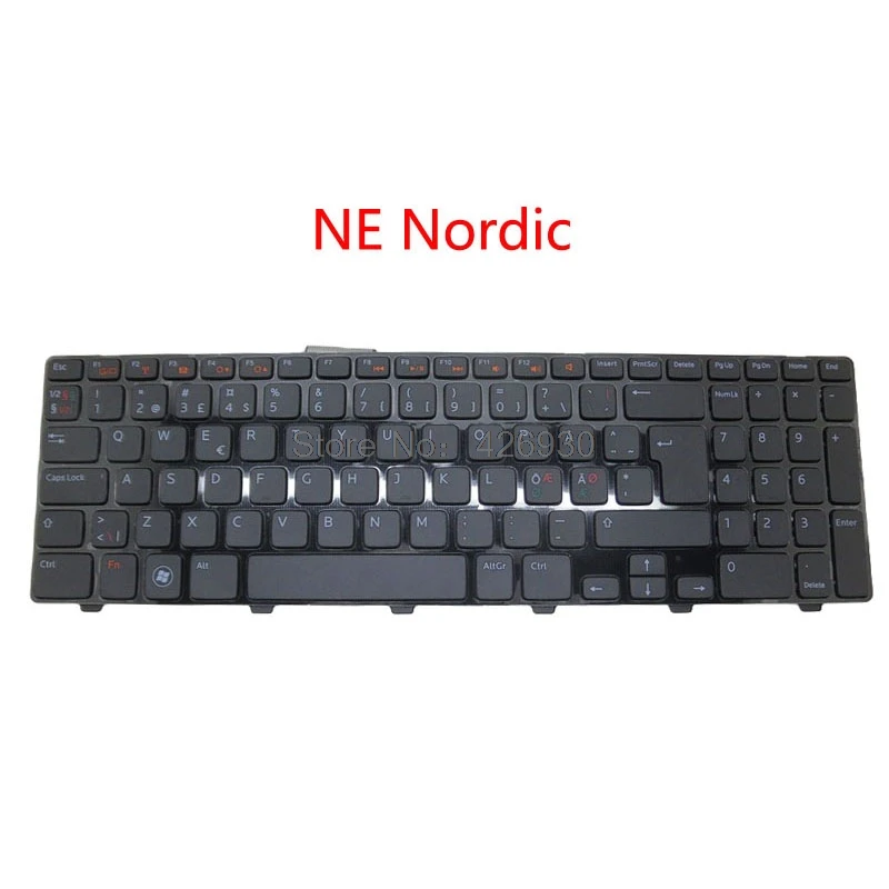 Клавиатура NE SL JP для ноутбука DELL Inspiron 15R N5110 M5110 M511R новая Скандинавская словенская