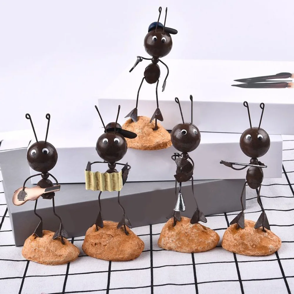 Группа муравей орнамент модель античный металлический офисный стол креативное искусство муравей домашнее Ремесло Украшение Декор