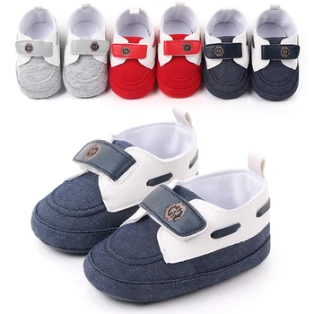 

Autumn First Walkers Baby Boys Girls Breathable Anti-Slip Shoes Patchwork Color Sneakers Toddler Soft Soled Walking Shoes