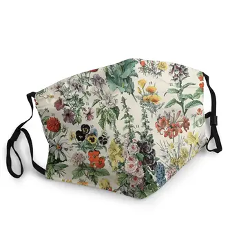 

Adolphe Millot Fleurs Flower Adult Reusable Face Mouth Mask Fabric Adolphe Millot Fleurs Anti Haze Protection Mask Mouth Muffle