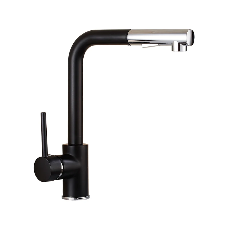 

BiNFU Black Chrome Kitchen Faucets Pull Out Spray Kitchen Tap Single Handle Mixer Tap Water Mixer Tap Kitchen Taps