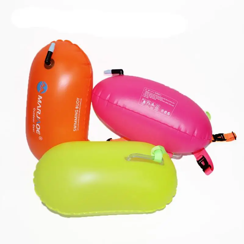 Safety Swim Buoy Upset Inflated Air Bag For Swimming Pool Open Water Sea NEW