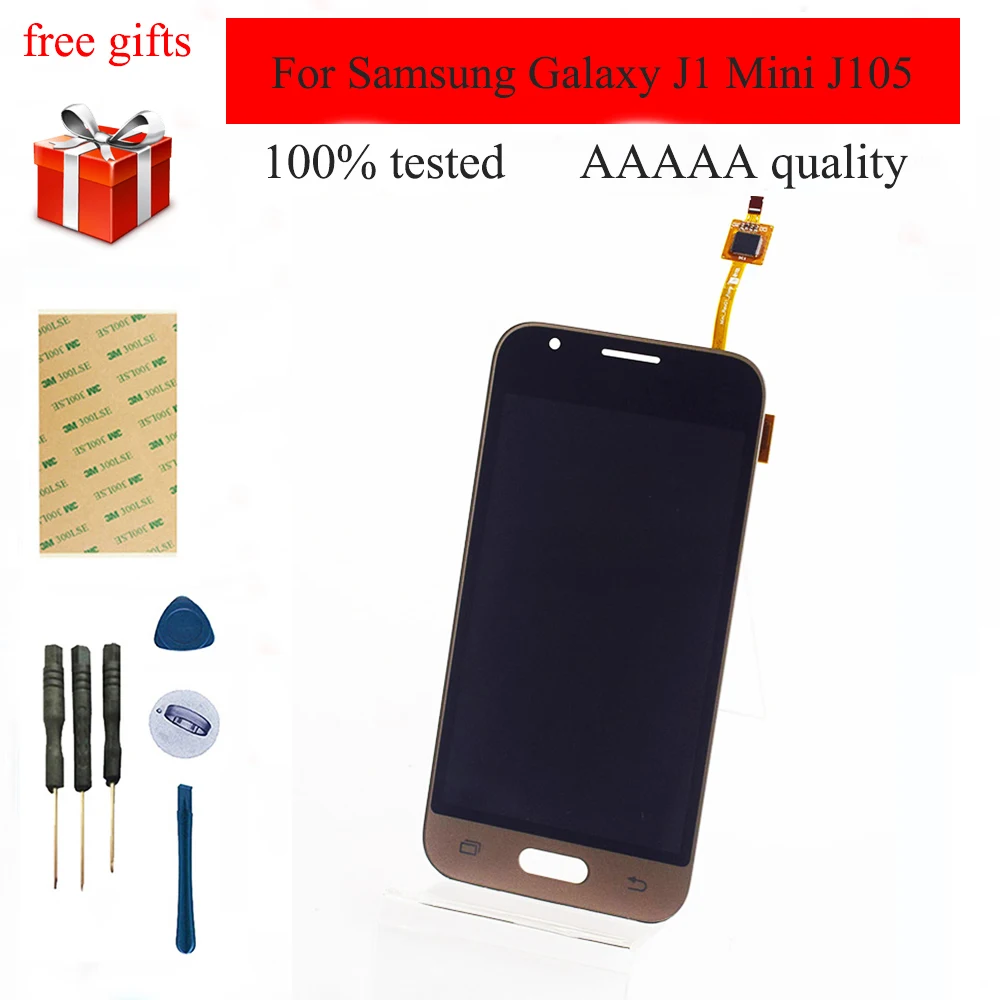 Для Samsung Galaxy J1 Mini J105 SM-J105F J105Y J105B J105M/DS полный сенсорный экран сенсор + ЖК-дисплей