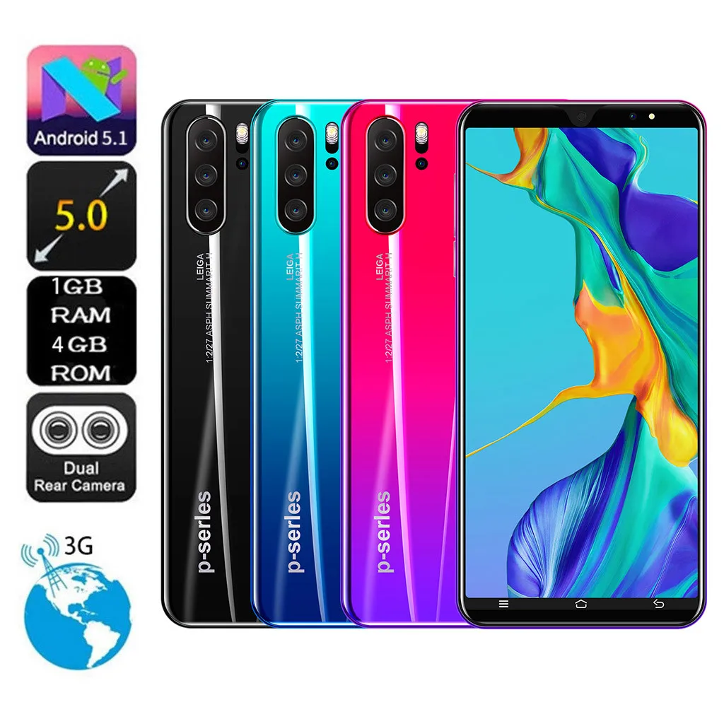 

2019 for wearable devices New 5.0 inch Dual Camera Android 5.11G+4G GPS 3G Call Mobile Phone Smartphone support dropshipping