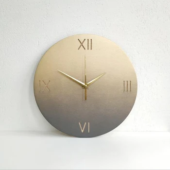 

Europe style Gradient Round wall clocks Nordic style Art Modern wall Clock quartz Wall Watch Creativity Home Decor Fashion