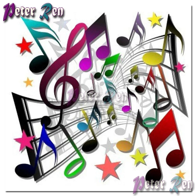 

5d DIY Diamond Painting Musical note Cross Stitch Home Decoration Mosaic Round or Square Embroidery Pictures Of Rhinestones