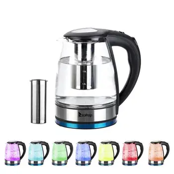 

Stainless Steel Glass Electric Kettle Off Automatically Handheld Anti-hot Electric Kettle Household Kitchen Tools